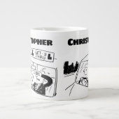 Grande Tasse Cadeau pour un instructeur de conduite avec le nom (Devant)
