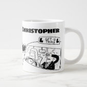 Grande Tasse Cadeau pour un instructeur de conduite avec le nom (Droite)