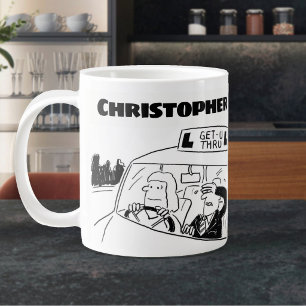 Grande Tasse Cadeau pour un moniteur d'auto-école avec le nom a