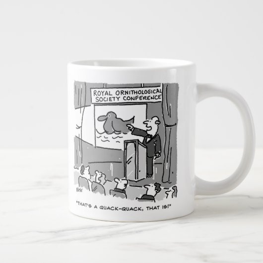 Grande Tasse Cadeau pour un Oiseau ou un Oiseau. Drôle (Droite)