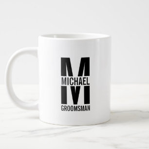 Grande Tasse Cadeaux Personnalisés pour Garçons d'Honneur avec 