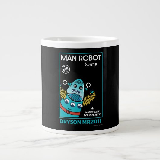 Grande Tasse Cadeaux Robot Pour Anniversaire Ou Mariage (Devant)