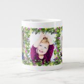 Grande Tasse Cadres papillon et fleurs pour trois (Devant)