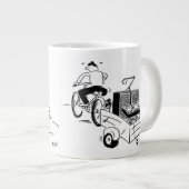 Grande Tasse Café Cartoon DJ Mobile (Devant droit)