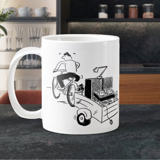 Grande Tasse Café Cartoon DJ Mobile