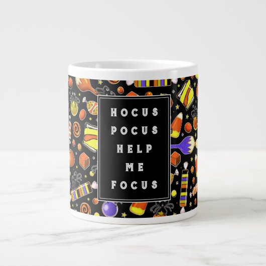 Grande Tasse Café drôle d'Halloween (Devant)