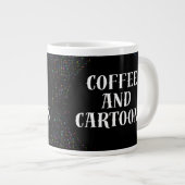 Grande Tasse Café et dessins animés (Devant droit)
