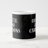 Grande Tasse Café et dessins animés (Devant)