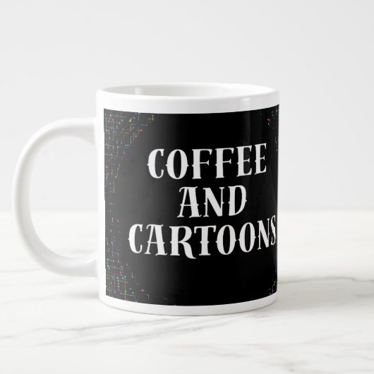 Grande Tasse Café et dessins animés (Gauche)