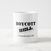 GRANDE TASSE CAFÉ JUMBO BEAUCOUP : BOYCOTT HELL (Devant)