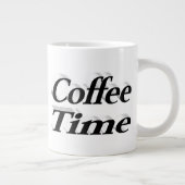 Grande Tasse Café Time café citations demi-texte noir (Droite)