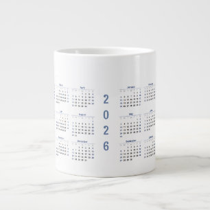 Grande Tasse Calendrier mensuel 2026