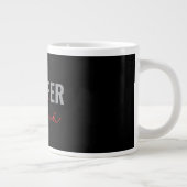 Grande Tasse Calligraphie Elegant Plain Ajouter son propre nom (Droite)