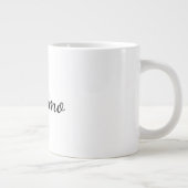 Grande Tasse Calligraphie Élégant Simple Nom Plain (Droite)