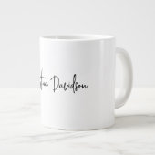 Grande Tasse Calligraphie minimaliste moderne (Devant droit)