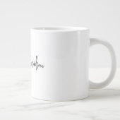 Grande Tasse Calligraphie minimaliste moderne (Droite)