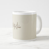 Grande Tasse Calligraphie minimaliste moderne (Devant droit)