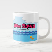 Grande Tasse Calmar brut coloré illustré (Droite)