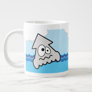 Grande Tasse Calmar brut coloré illustré