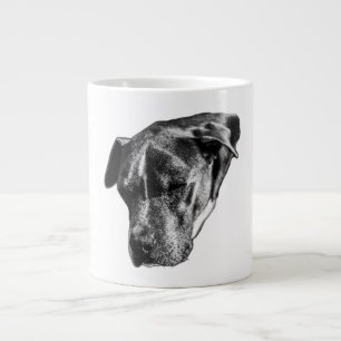 Grande Tasse Calme occulté Soleil—Portrait de mélange Pitbull