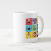 Grande Tasse Camarades de Rue Sésame | Blocs de couleur (Devant droit)