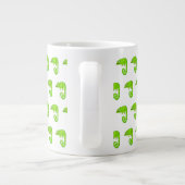 Grande Tasse Caméléon mignon vert (Dos)