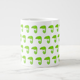 Grande Tasse Caméléon mignon vert