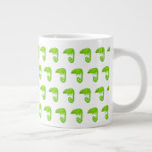 Grande Tasse Caméléon mignon vert (Droite)