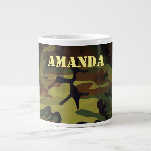 Grande Tasse Cammo vert (Devant)
