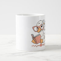 Canard Mignon Kawaii Lecture Livre Dessin Animé De
