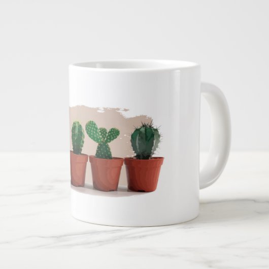 Grande Tasse caneca De café de cacto (Devant droit)