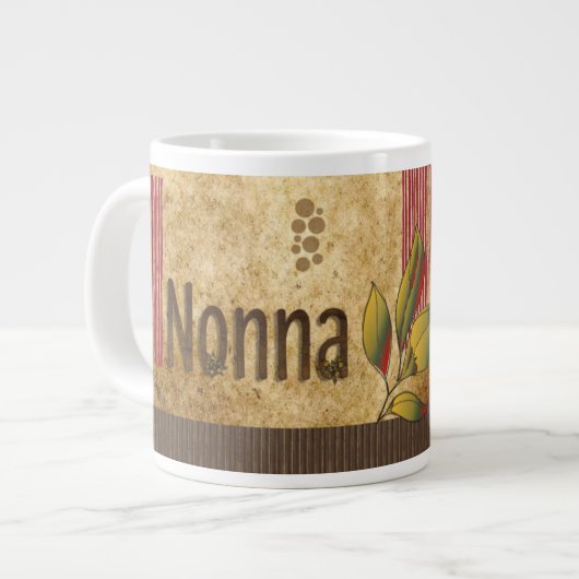 Grande Tasse Caneca De Café Grande NONNA Vintage (Devant gauche)