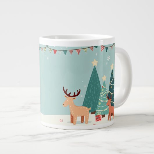 Grande Tasse canette commémorative de noël (Devant droit)