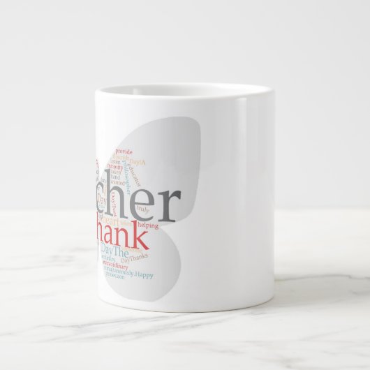 Grande Tasse Canette pour enseignante (Devant)