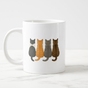 Grande Tasse Caprice Chat Adorable Thème Minimaliste Amoureux d