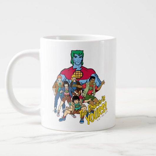 Grande Tasse Captain Planet Group Graphic - La Puissance Est À  (Gauche)