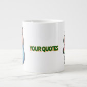 Grande Tasse Capybara Mignon Mangeant de la Pastèque (Devant)