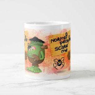 Grande Tasse Caractère Frankenstein de 'Normal People Scare Me'
