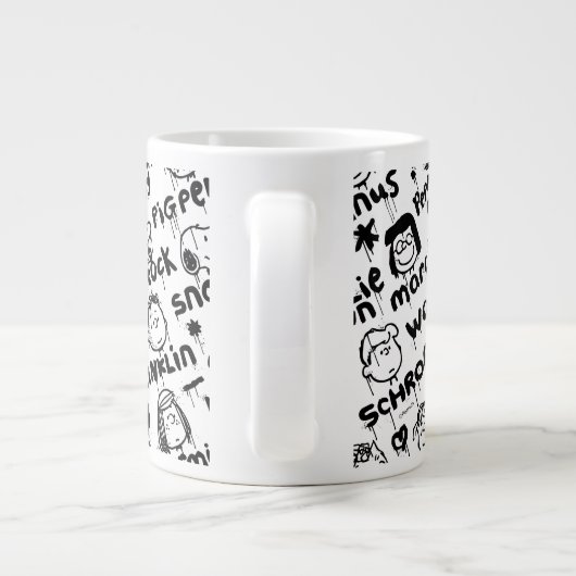 Grande Tasse Caractères arachide Motif Graffiti (Dos)