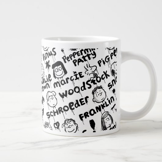 Grande Tasse Caractères arachide Motif Graffiti (Droite)
