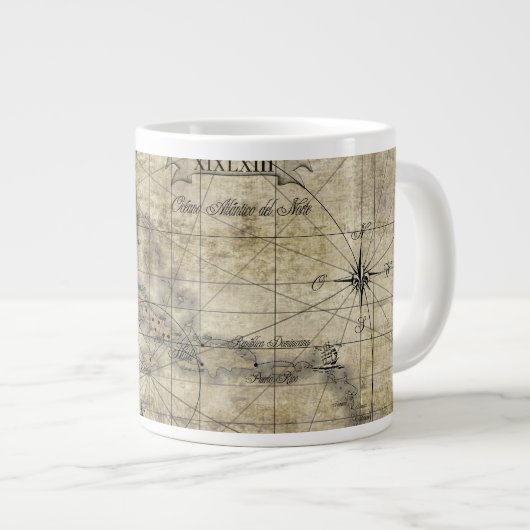 Grande Tasse Caraïbes - ancienne carte (Devant droit)