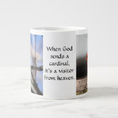 Grande Tasse Cardinal Photos & Citation : Visiteur du Ciel! (Devant)
