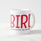 Grande Tasse Cardinal rouge oiseau (Devant droit)