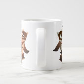 Grande Tasse Caricature de danse mignonne Coatimundis (Dos)