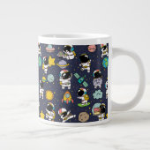 Grande Tasse Caricature spatiale astronaute (Droite)