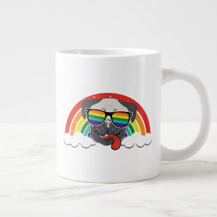 Grande Tasse Carlin arc-en-ciel mou