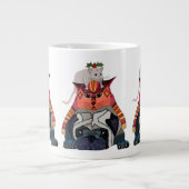 Grande Tasse carlin de chat de souris (Devant)