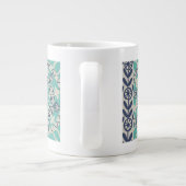 Grande Tasse Carrelage Batik Bleu I (Dos)
