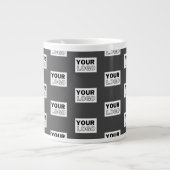Grande Tasse Carrelage de votre logo de conception d'image ou d (Devant)