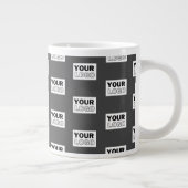 Grande Tasse Carrelage de votre logo de conception d'image ou d (Droite)